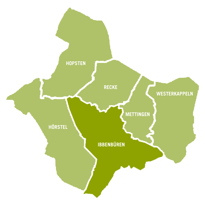 Gemeindeübersichtskarte Region mit Aussicht